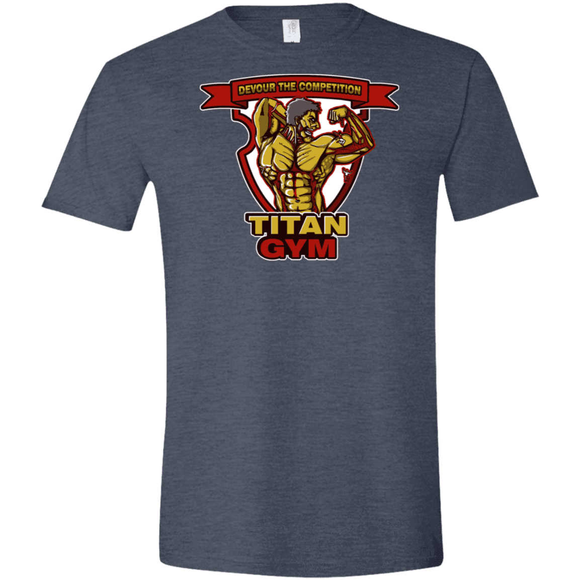 T-Shirts Heather Navy / S Titan Gym Men's Semi-Fitted Softstyle