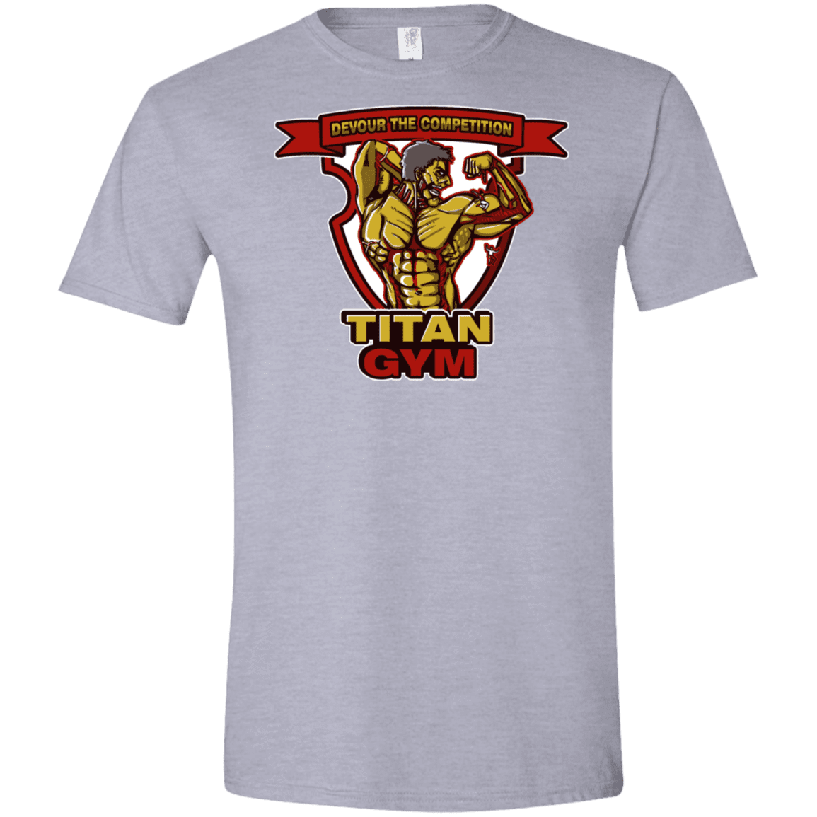 T-Shirts Sport Grey / X-Small Titan Gym Men's Semi-Fitted Softstyle