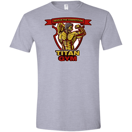 T-Shirts Sport Grey / X-Small Titan Gym Men's Semi-Fitted Softstyle