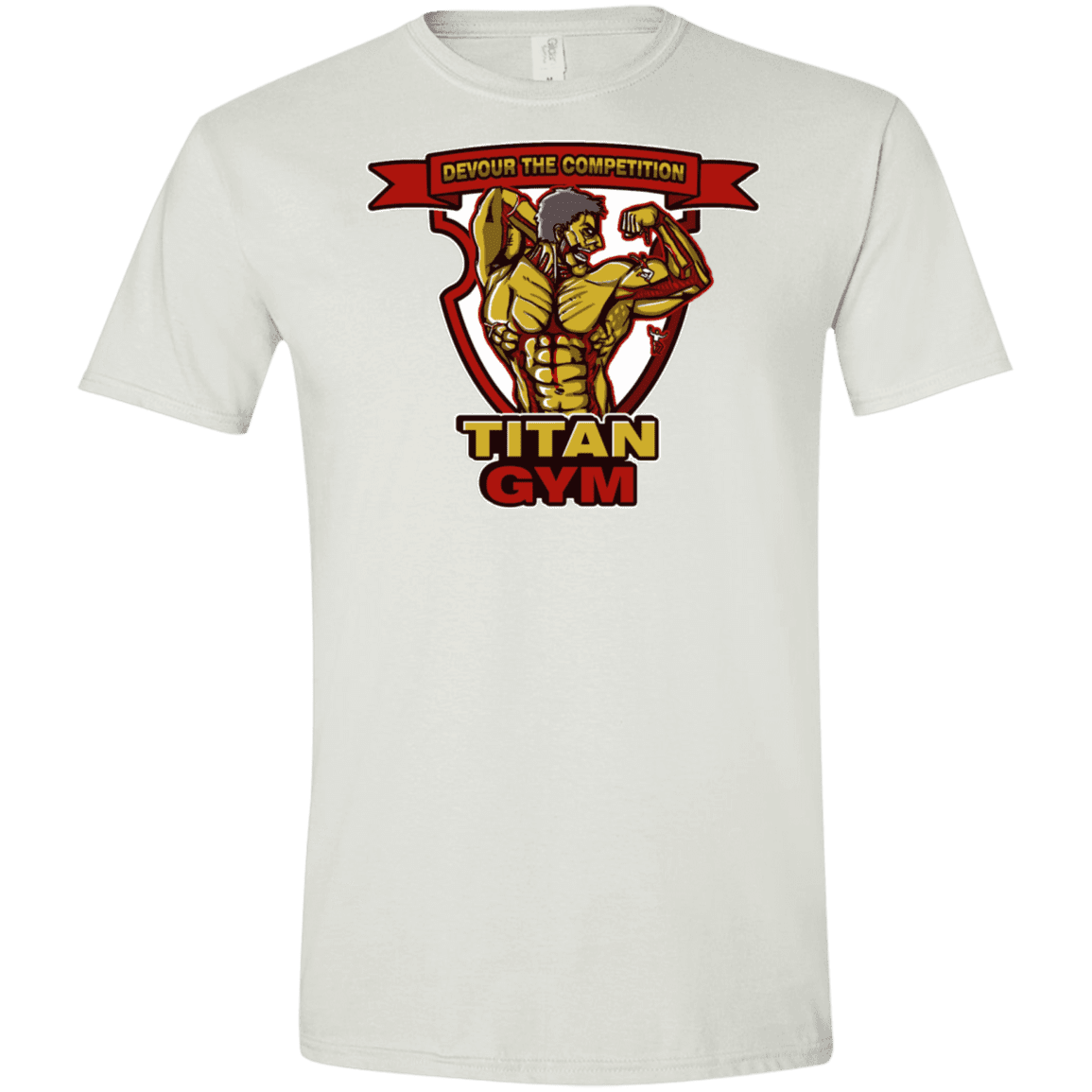 T-Shirts White / X-Small Titan Gym Men's Semi-Fitted Softstyle