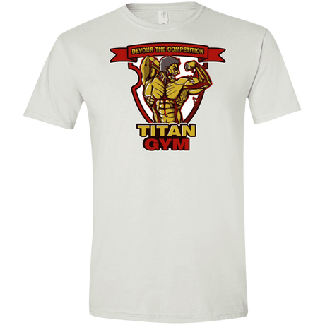 T-Shirts White / X-Small Titan Gym Men's Semi-Fitted Softstyle