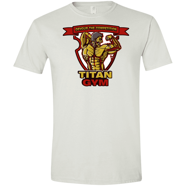 T-Shirts White / X-Small Titan Gym Men's Semi-Fitted Softstyle