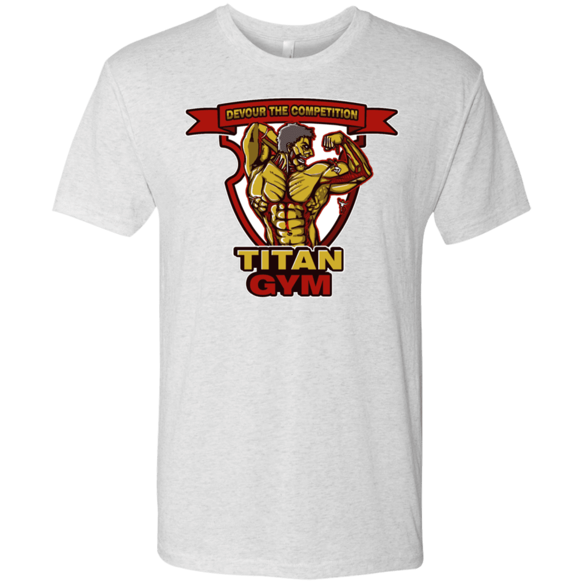 T-Shirts Heather White / S Titan Gym Men's Triblend T-Shirt