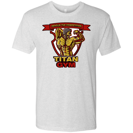 T-Shirts Heather White / S Titan Gym Men's Triblend T-Shirt