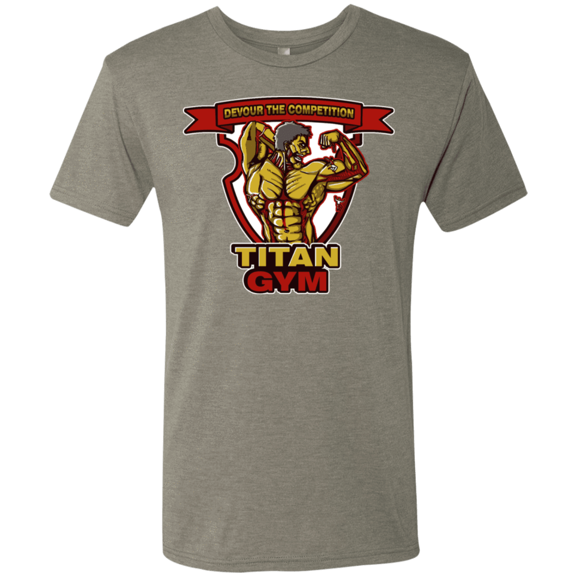 T-Shirts Venetian Grey / S Titan Gym Men's Triblend T-Shirt