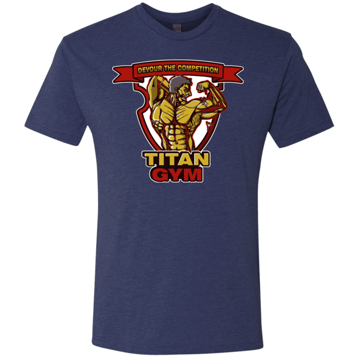 T-Shirts Vintage Navy / S Titan Gym Men's Triblend T-Shirt