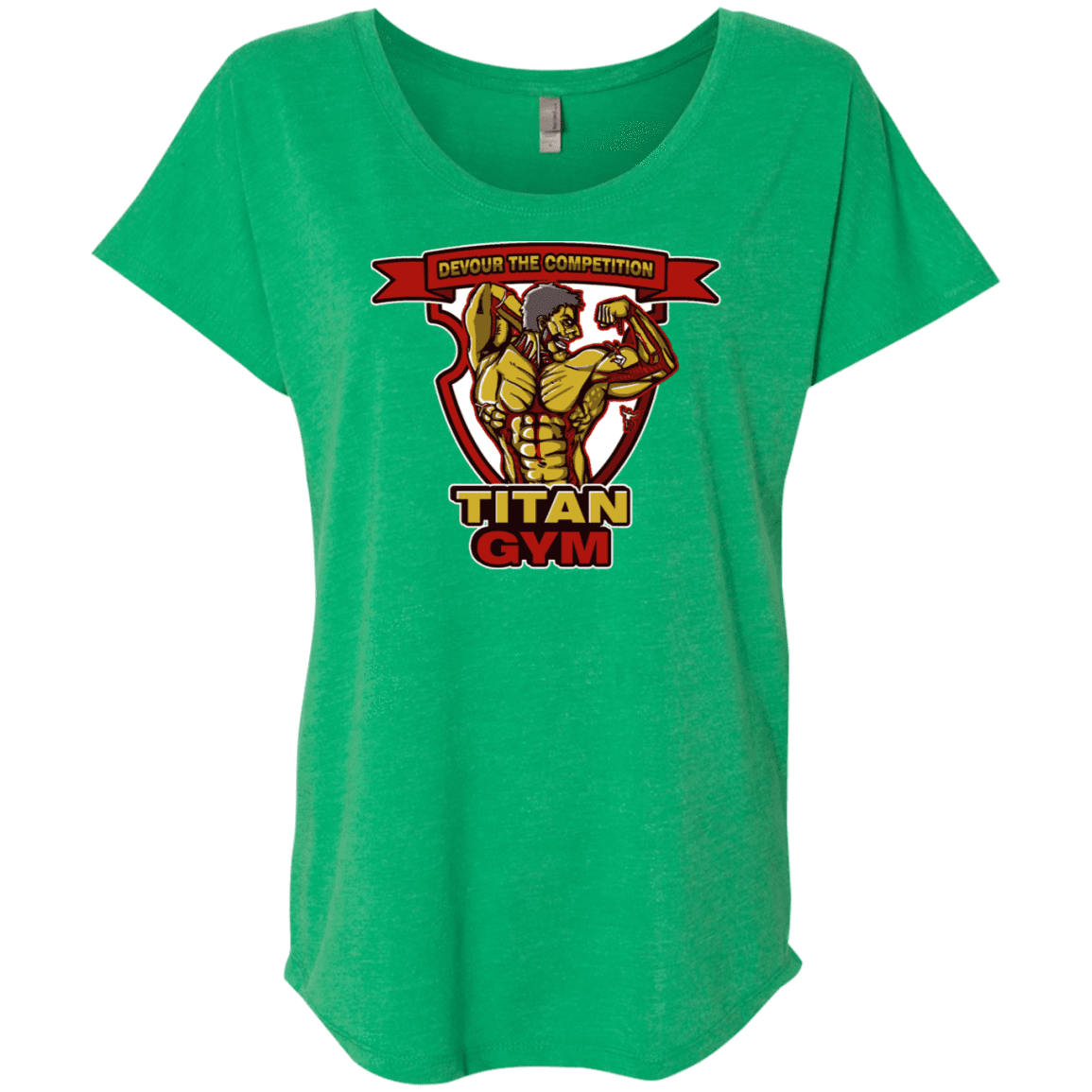 T-Shirts Envy / X-Small Titan Gym Triblend Dolman Sleeve