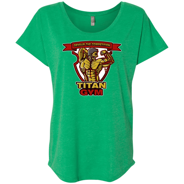 T-Shirts Envy / X-Small Titan Gym Triblend Dolman Sleeve