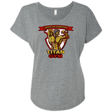 T-Shirts Premium Heather / X-Small Titan Gym Triblend Dolman Sleeve