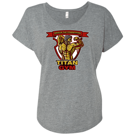 T-Shirts Premium Heather / X-Small Titan Gym Triblend Dolman Sleeve