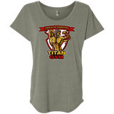 T-Shirts Venetian Grey / X-Small Titan Gym Triblend Dolman Sleeve