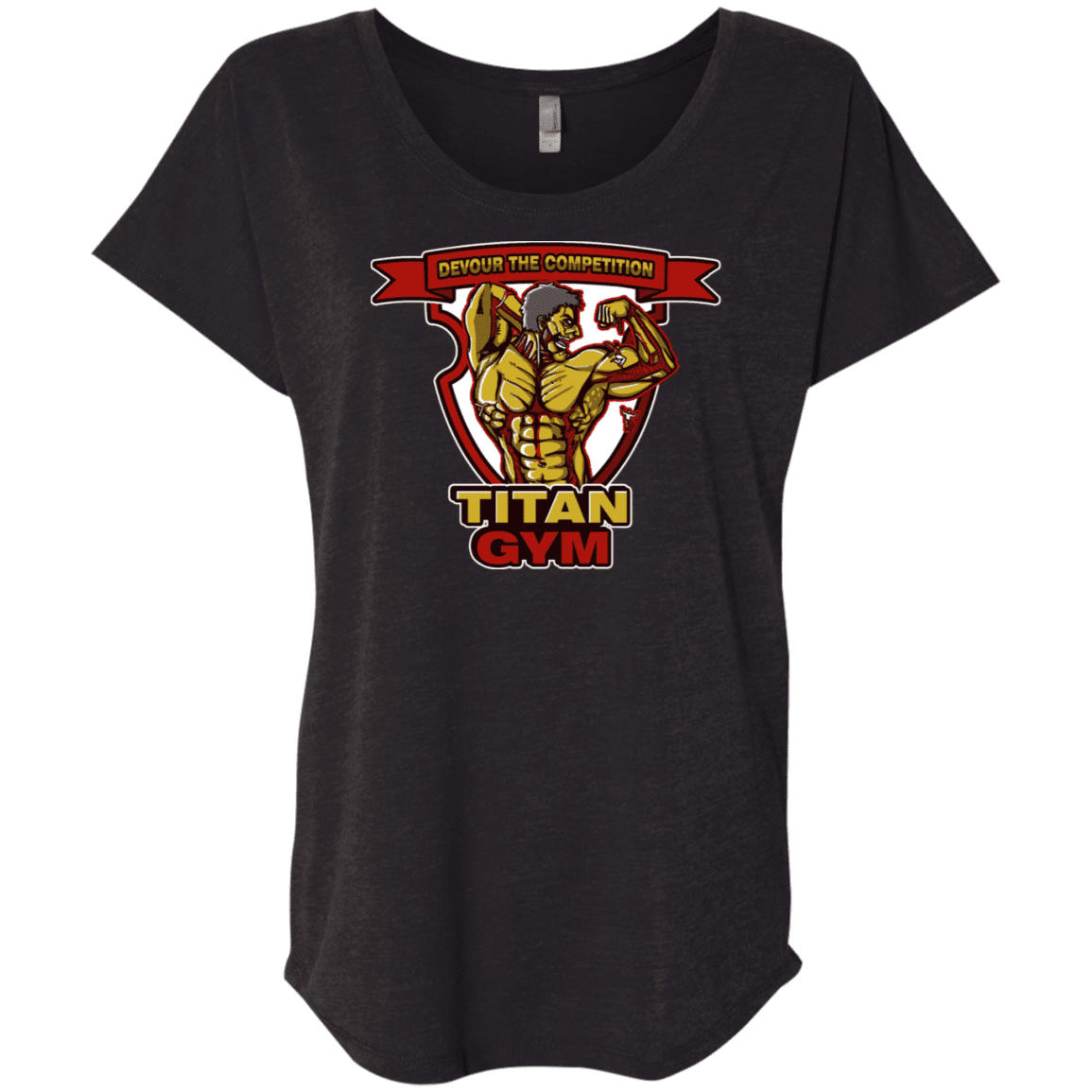 T-Shirts Vintage Black / X-Small Titan Gym Triblend Dolman Sleeve