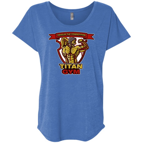 T-Shirts Vintage Royal / X-Small Titan Gym Triblend Dolman Sleeve