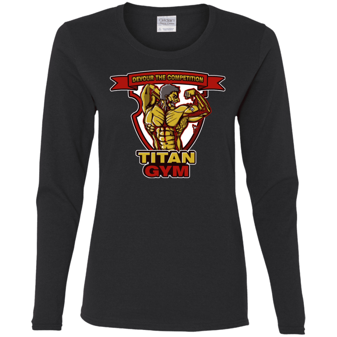 T-Shirts Black / S Titan Gym Women's Long Sleeve T-Shirt