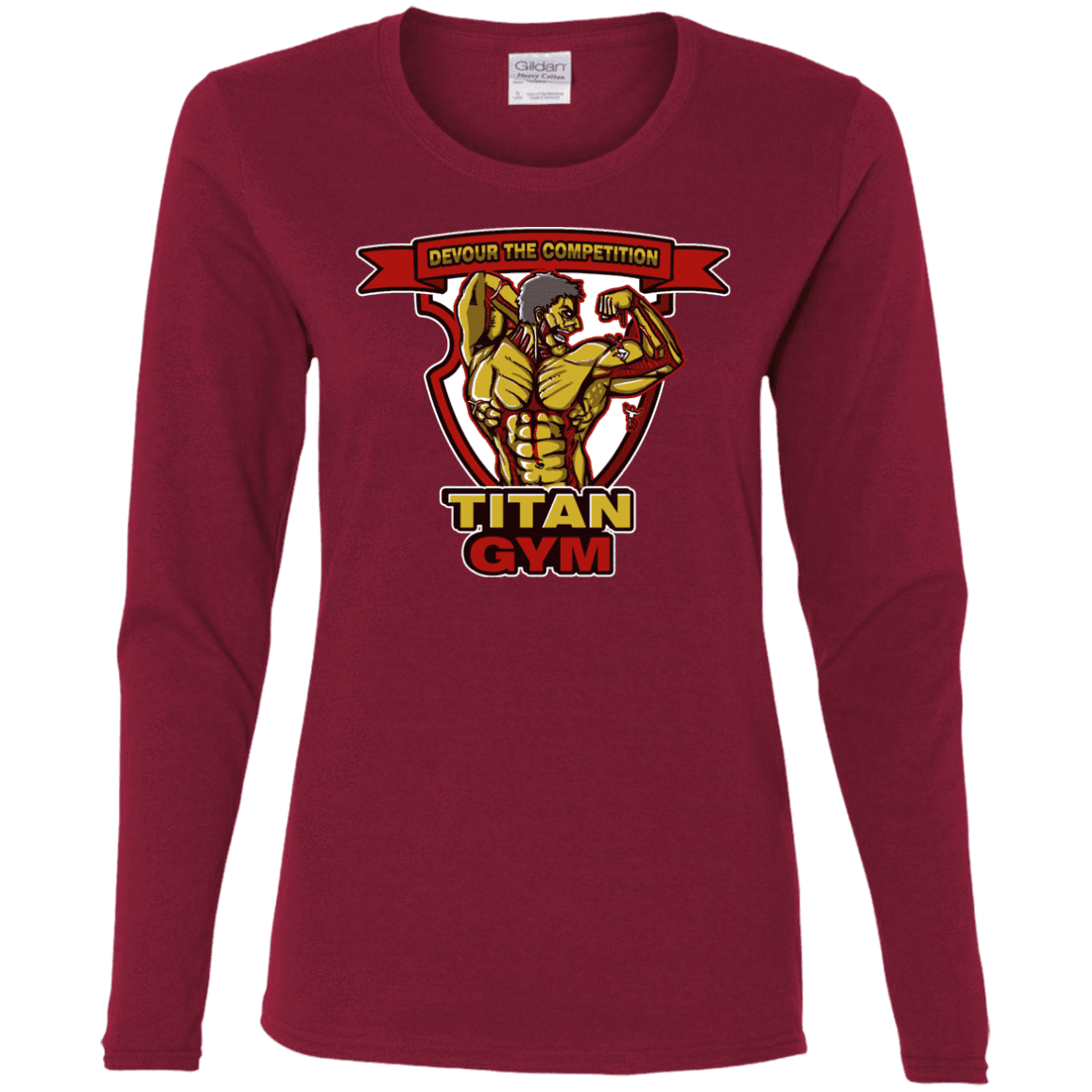 T-Shirts Cardinal / S Titan Gym Women's Long Sleeve T-Shirt