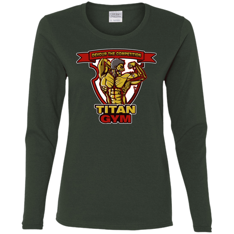 T-Shirts Forest / S Titan Gym Women's Long Sleeve T-Shirt