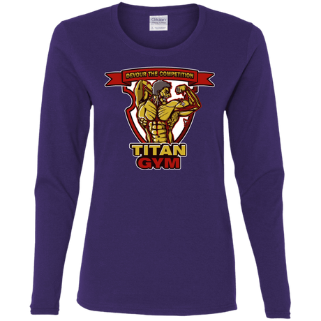 T-Shirts Purple / S Titan Gym Women's Long Sleeve T-Shirt