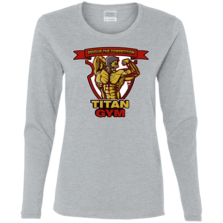 T-Shirts Sport Grey / S Titan Gym Women's Long Sleeve T-Shirt