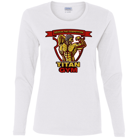 T-Shirts White / S Titan Gym Women's Long Sleeve T-Shirt