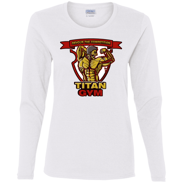 T-Shirts White / S Titan Gym Women's Long Sleeve T-Shirt