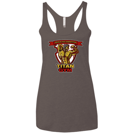 T-Shirts Macchiato / X-Small Titan Gym Women's Triblend Racerback Tank