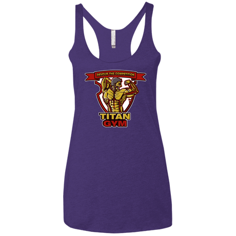 T-Shirts Purple Rush / X-Small Titan Gym Women's Triblend Racerback Tank