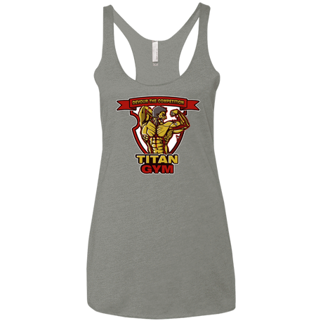 T-Shirts Venetian Grey / X-Small Titan Gym Women's Triblend Racerback Tank