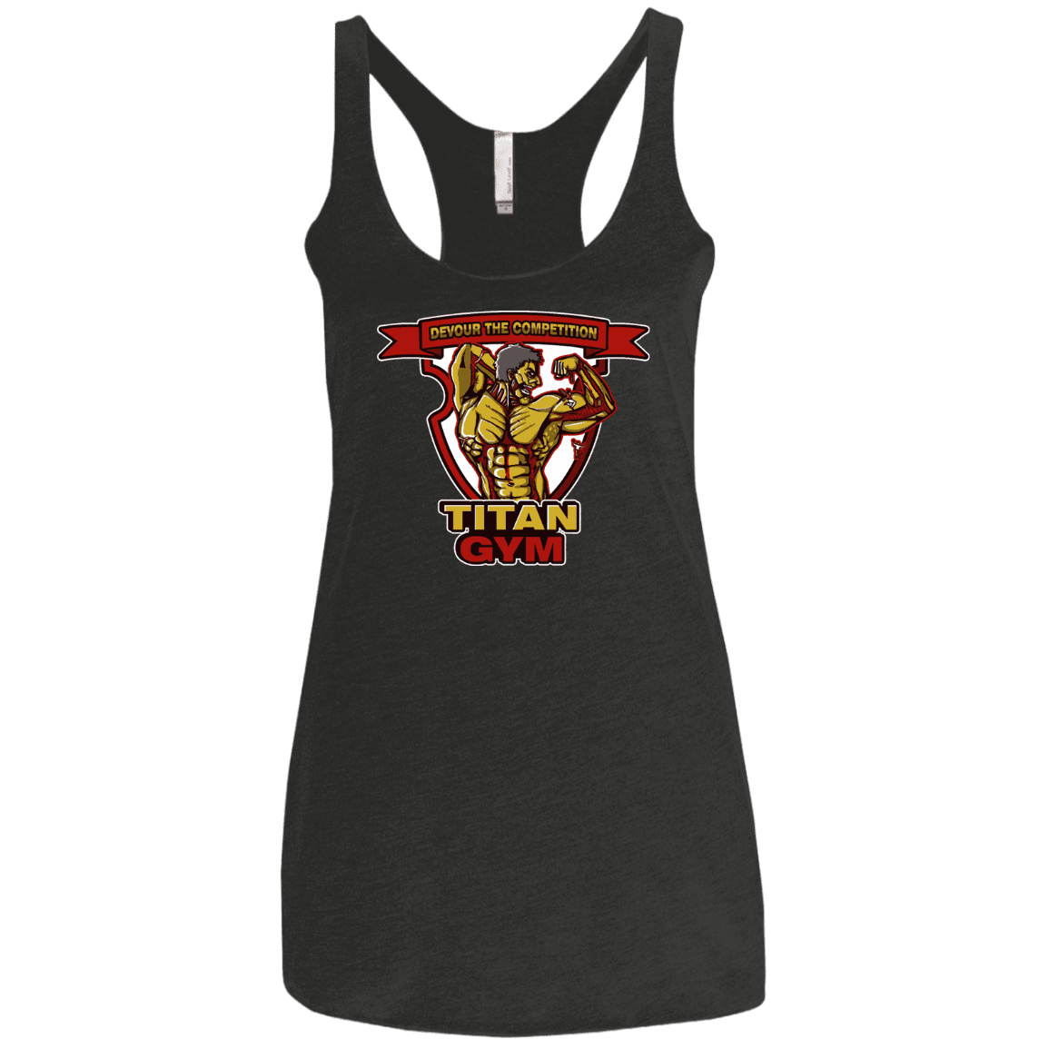 T-Shirts Vintage Black / X-Small Titan Gym Women's Triblend Racerback Tank