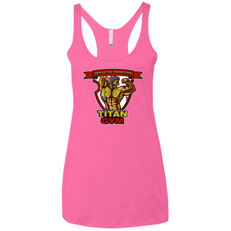 T-Shirts Vintage Pink / X-Small Titan Gym Women's Triblend Racerback Tank