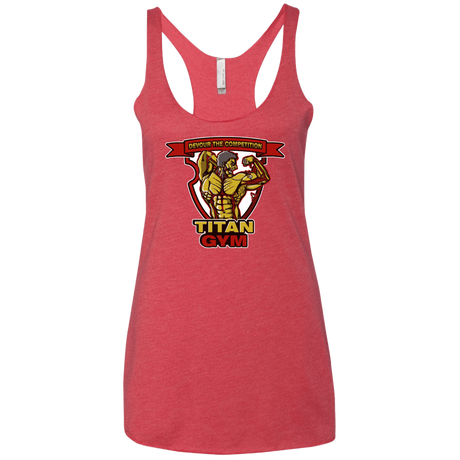 T-Shirts Vintage Red / X-Small Titan Gym Women's Triblend Racerback Tank