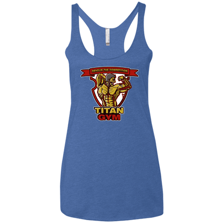 T-Shirts Vintage Royal / X-Small Titan Gym Women's Triblend Racerback Tank
