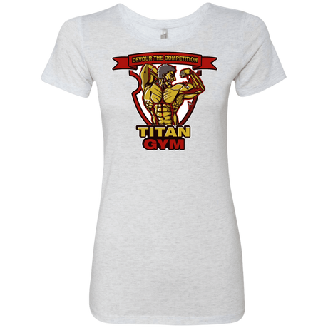 T-Shirts Heather White / S Titan Gym Women's Triblend T-Shirt