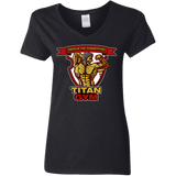 T-Shirts Black / S Titan Gym Women's V-Neck T-Shirt