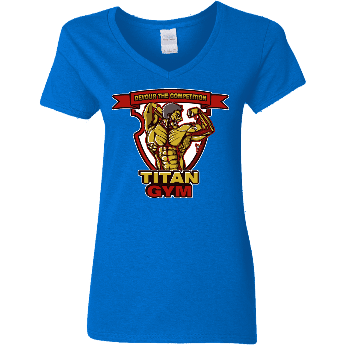 T-Shirts Royal / S Titan Gym Women's V-Neck T-Shirt