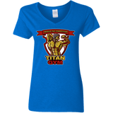 T-Shirts Royal / S Titan Gym Women's V-Neck T-Shirt