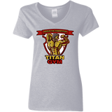 T-Shirts Sport Grey / S Titan Gym Women's V-Neck T-Shirt