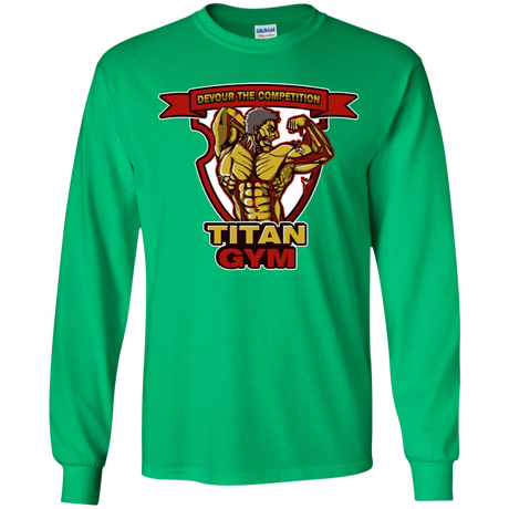 T-Shirts Irish Green / YS Titan Gym Youth Long Sleeve T-Shirt