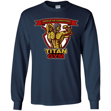 T-Shirts Navy / YS Titan Gym Youth Long Sleeve T-Shirt