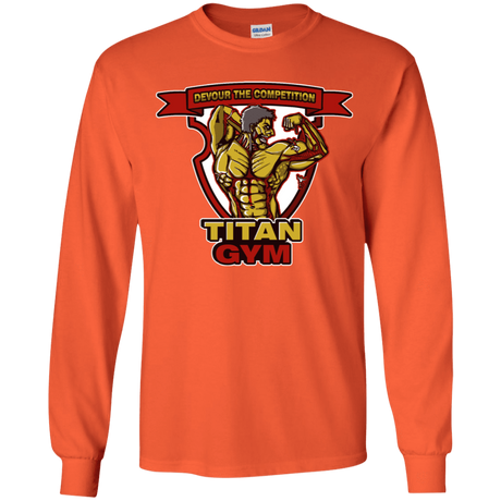 T-Shirts Orange / YS Titan Gym Youth Long Sleeve T-Shirt