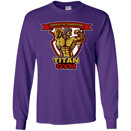 T-Shirts Purple / YS Titan Gym Youth Long Sleeve T-Shirt