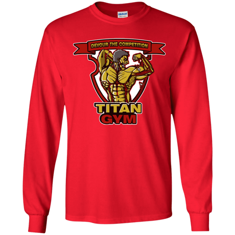 T-Shirts Red / YS Titan Gym Youth Long Sleeve T-Shirt