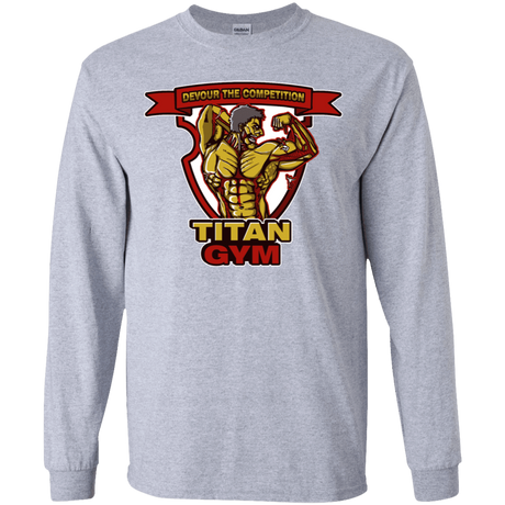 T-Shirts Sport Grey / YS Titan Gym Youth Long Sleeve T-Shirt