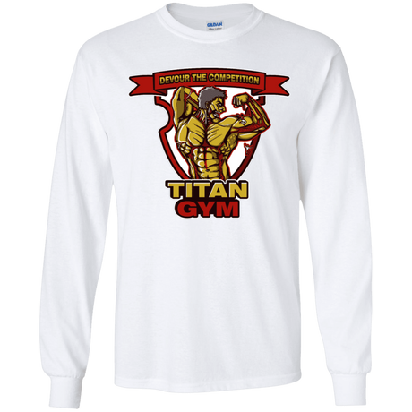 T-Shirts White / YS Titan Gym Youth Long Sleeve T-Shirt