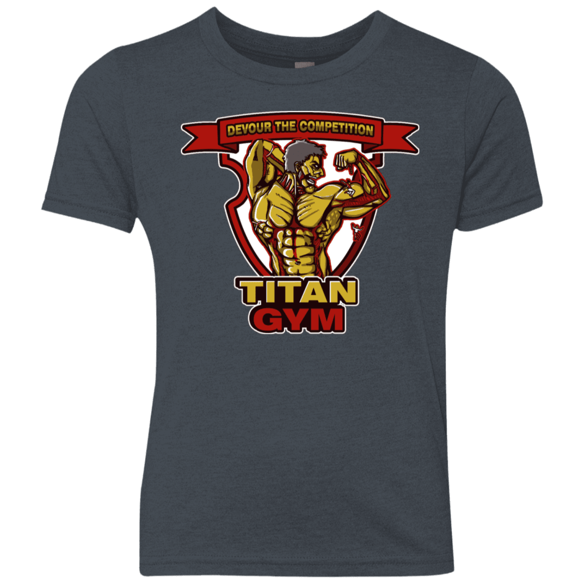 T-Shirts Vintage Navy / YXS Titan Gym Youth Triblend T-Shirt