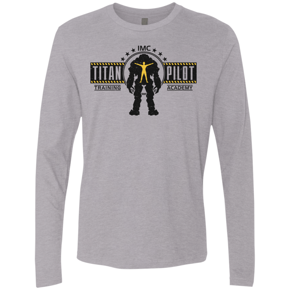 T-Shirts Heather Grey / S Titan Pilot Men's Premium Long Sleeve