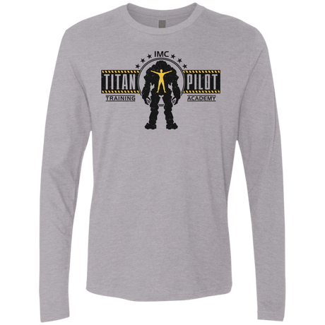 T-Shirts Heather Grey / S Titan Pilot Men's Premium Long Sleeve