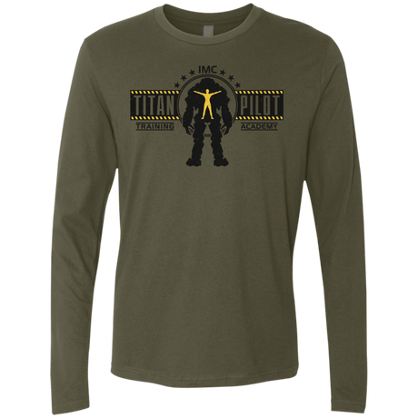 T-Shirts Military Green / S Titan Pilot Men's Premium Long Sleeve