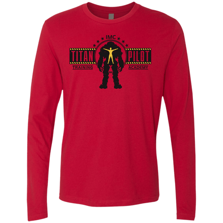 T-Shirts Red / S Titan Pilot Men's Premium Long Sleeve