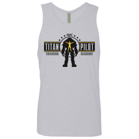 T-Shirts Heather Grey / S Titan Pilot Men's Premium Tank Top