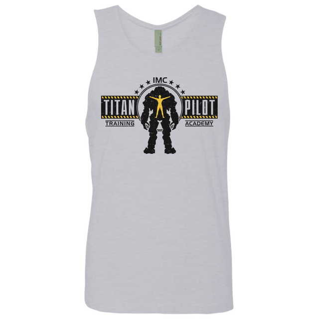 T-Shirts Heather Grey / S Titan Pilot Men's Premium Tank Top